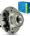 Built Like A Tank Front Wheel Hub Assembly For Nissan Titan And Armada 4WD 2012 To 2015 showing heavy duty design with bearing kit.