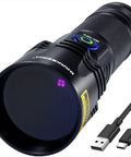 365nm UV Black Light Flashlight, 20W Rechargeable Wood Lamp For Pet Urine Detection with USB-C cable included