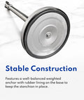 Weighted base of Stanchions Set Of 2 36 Inch Height With Six Point Five Foot Retractable Belt Heavy Duty Workhorse Steel Crowd Control Barriers