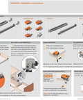 Installation guide for Tandem Plus Soft Close Drawer Slides Complete Pair With Runners 563H Locking Devices and Brackets.