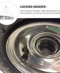 Internal tooth lock washer installed in machinery, Lock Washers Assortment Kit With Internal Tooth Push On Quick Locking Clips