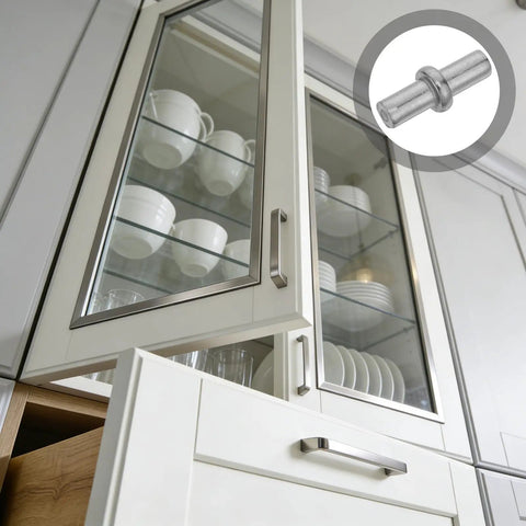 Heavy Duty Stainless Steel Spring Hinge Pins For Cabinet Doors And Wardrobe Drawers Guarantee A Snug Fit To Ditch The Wobble While Pairing Effortlessly With Anti Slam Dampers For Smooth Operation Daily on a glass door cabinet.