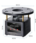 Programmable Automatic Chicken Feeder With Digital Timer Kit For Chickens Ducks Geese featuring a black metal design and digital display.
