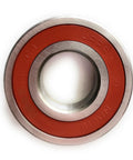 Top Shelf Nachi Japan Bearings And Oem Seal Swap Kit For Front Load Washing Machine, view of Nachi bearing with red seal.