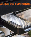 Heavy Duty Aluminum Foil Grill Drip Pans 20 Pack Kickass Grease Catcher Trays Replaces Char Broil Gas Grills 7 X 3.5 X 1.5 Inches in black grill