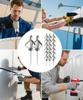 Rugged Aluminum Blind Rivets Kit With 304 Stainless Steel Mandrels And Lightweight Aluminum Caps in use for heavy-duty projects.