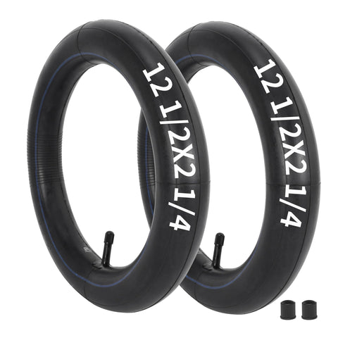 Two Pack 12 5 X 2 25 Bike Inner Tubes 1 2 mm Extra Thick Butyl Rubber Heavy Duty Flat Resistant Tubes For Kids Bmx And Strollers