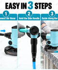 Top Tier Pneumatic Air Angle Grinder 4 Inch Metal Grinding And Polishing Workhorse demonstrating setup and use steps.