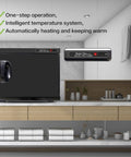 18L Professional Towel Warmer For Salons And Spas Pro Grade Black Towel Warmer Cabinet on spa counter with sleek design