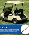 Heavy Duty Replacement Drive Clutch Mounting Bolt Fits Club Car Gas Golf Carts 1982 To Present 5 1/2 Inch Long 3 8 24 Left Hand Thread Matches Fe290 Fe350 installed on golf cart on green grass
