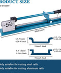 Rail Cutter Tool For Slotted Aluminum With Double Groove Design And 50cm Measuring Ruler Manual Guide with ergonomic handle