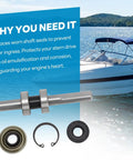Beach Ready Seawater Pump Rebuild Kit For Mercury MerCruiser Sterndrives with stainless shaft and seals for inboard engines.