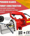Heavy Duty Electric Hydraulic Bolt Cutter With 1250W/1700W Motor Cuts Rebar From 4mm To 25mm In Seconds in use cutting rebar