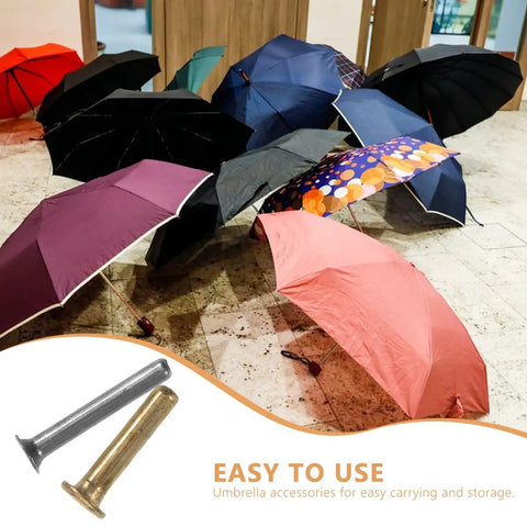Heavy Duty Umbrella Skeleton Rivets With Willow Nails For Quick Shutter And Frame Repair Top Shelf Silver Fasteners and umbrellas displayed.
