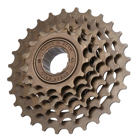6 Speed Mountain Freewheel Sprocket With Metal Construction For Smooth Chain Rotation, Antirust And Antiwear Gear, Fits 14T To 28T Chain Rings