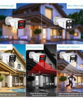 Plug And Play 8CH PoE Security Camera NVR Kit delivering True 4K Ultra HD clarity in IR and white light modes for outdoor use.
