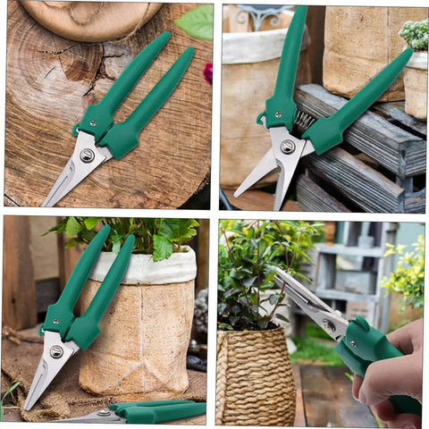 Stainless Steel Pruning Scissors Garden Shears For Branch Cutting Easy To Use Gardening Tool With Labor Saving Skidproof Grip