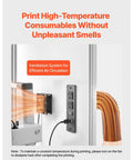 Badass Enclosed 3D Printer Tent With Hella Steady Chamber Heating And Smart Dual Pass Ventilation featuring ventilation system and air circulation.