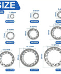 Internal Star Tooth Lock Washers Assortment Kit Two Set With 410 Pieces Various Sizes M3-M16
