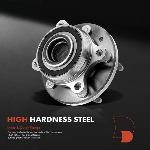 Premium Wheel Bearing Hub Assembly For Front Or Rear Sweet Ride compatible with high hardness steel inner and outer flange.