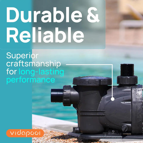 Self Priming Pool Pump With High Flow For In Ground And Above Ground Pools 1.5HP 7350 GPH Efficient Circulation by pool
