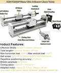 Straight Up Manual Ball Screw Linear Actuator With Buttery Smooth Glide 60mm Width CNC Stage Slides And Rock Solid Nema 23 57mm Mount SFU1605 with locking handwheel and moving nuts.