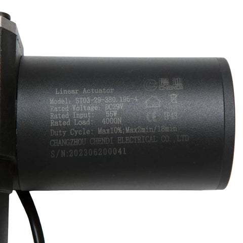 Straight Up Heavy Duty Power Recliner Sofa Lift Chair Motor Linear Actuator Replacement For Model St03 29 380 195 4 close-up of motor specifications.