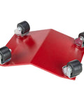 Ultra Slick Auto Dollies For Moving Vehicles One Hand Easy Glide Any Direction With Heavy Duty Casters red dolly with wheels