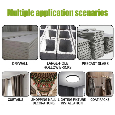 Multiple applications for heavy duty carbon steel toggle bolts wall anchors kit with anti spin for drywall cabinets picture frames