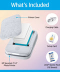 Pocket Sized Photo Printer For Instant Two By Three Inch Sticky Back Photos From Your Phone On The Go Luna Pearl Edition