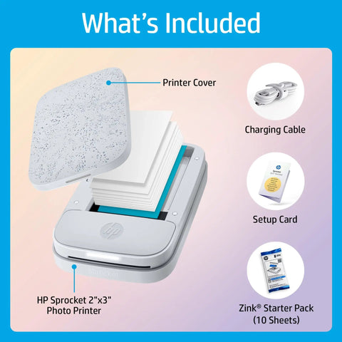 Pocket Sized Photo Printer For Instant Two By Three Inch Sticky Back Photos From Your Phone On The Go Luna Pearl Edition