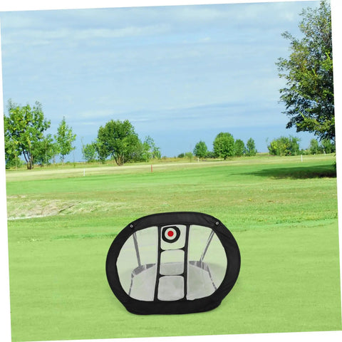Lightweight Golf Chipping Practice Net For Backyard Training Portable Mesh Hitting Net For Golfers Easy Setup on grass