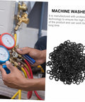 500 Pieces Wave Spring Washers Kit For Machine Repair And Maintenance Space Saving Elastic Steel Washers That Boost Axial And Vibration Resistance Prevent Looseness Smooth Surface Durable Assortment For Quick Fixes, black washers and gauge set