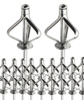 Rugged Aluminum Blind Rivets Kit With 304 Stainless Steel Mandrels And Lightweight Aluminum Caps, Assorted Universal Rivets