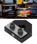 Built Different Aluminum Filament Welder Connector For 3D Printer Sensor, compact adapter for 1.75mm feed lines, matte black design.