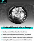 Built Tough Heavy Duty Water Pump Kit With Bearing And Seal For Chevy Silverado 1500, close-up view of electric pump with quality materials.