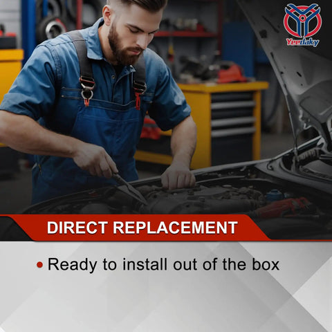 Mechanic installing Diesel Soot Particulate Sensor For Cummins Engines A0111531328 0281008069 in workshop