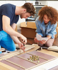 Couple assembling furniture using galvanized rivet nut kit set must have 500 piece assortment with M3 M4 M5 M6 M8 M10.