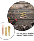Spot Welder Chuck For Dent Removal Kit High Efficiency Dent Repair Tool on wood background with metal parts