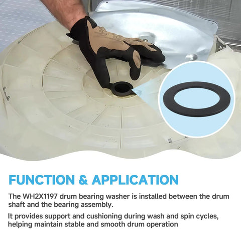 Heavy Duty Drum Bearing Washer Replacement For GE Top Load Washing Machines Smoother Than Butter Appliance Repair installation process