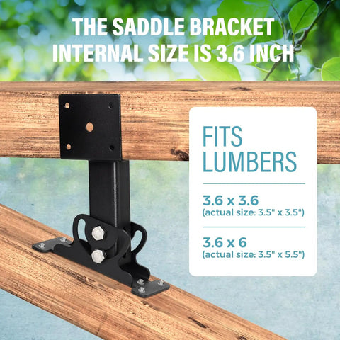 Heavy Duty 4x4 Roof Riser Brackets Kit With 304 Stainless Steel Construction Adjustable Beam Mount Brackets For Roof Pergola Gazebo Built To Last Weatherproof Black Finish 4 Pack