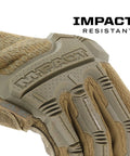 M-Pact Tactical Gloves With Secure Fit, Touchscreen Capable Dexterity, and Tough As Nails Grip for Men, brown close-up