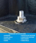 1/2 Inch By 5-1/2 Inch Wedge Anchor Zinc Plated For Concrete Dry Environments Box Of 25 Durable Expansion Anchor