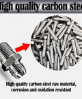 Three Eighths Inch JIC Male To Three Eighths Inch NPT Male Hydraulic Fitting Carbon Steel SAE 37 Degree Flare Material