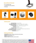 Retroreflective Photoeye Kit Sensor Reflector Hood For Gates Overhead Doors And Parking Barriers 30 Ft Range IP66 Weatherproof