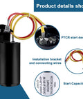 8333A9021 Hard Start Capacitor Kit for Coleman AC 13500 and 11000 Btu Models 8000 Series with PTCR start device and wiring.