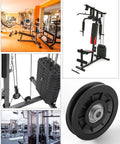 Premium Universal Nylon Bearing Pulley Wheel 90Mm Replacement For Home Gym Cable Rigs And Garage Doors in gym setup