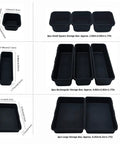 Eight Piece Interlocking Drawer Organizer Trays That Lock In Place Go To Solution For Kitchen Bathroom Office And Desk Drawers