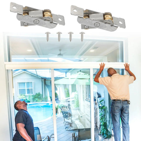 Top Shelf 88 Type Sliding Window Roller Pulley Featuring Double Copper Wheels And Rust Resistant Stainless Steel Build for easy patio door repair.
