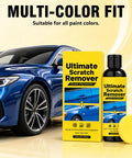 Killer Shine Car Scratch Remover Paste That Slaps Down Deep Scratches On Any Auto Paint in a multi-color fit packaging with a car.